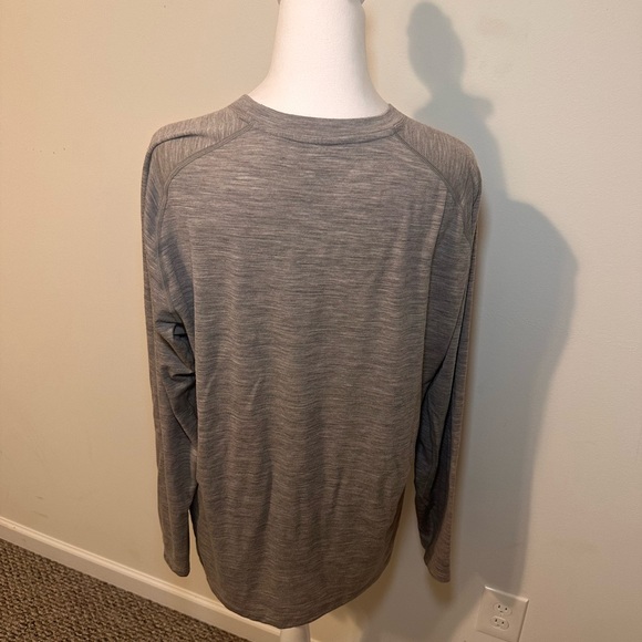 Woolx Merino Wool Oatmeal Long Sleeve Shirt Size XL - Picture 3 of 5